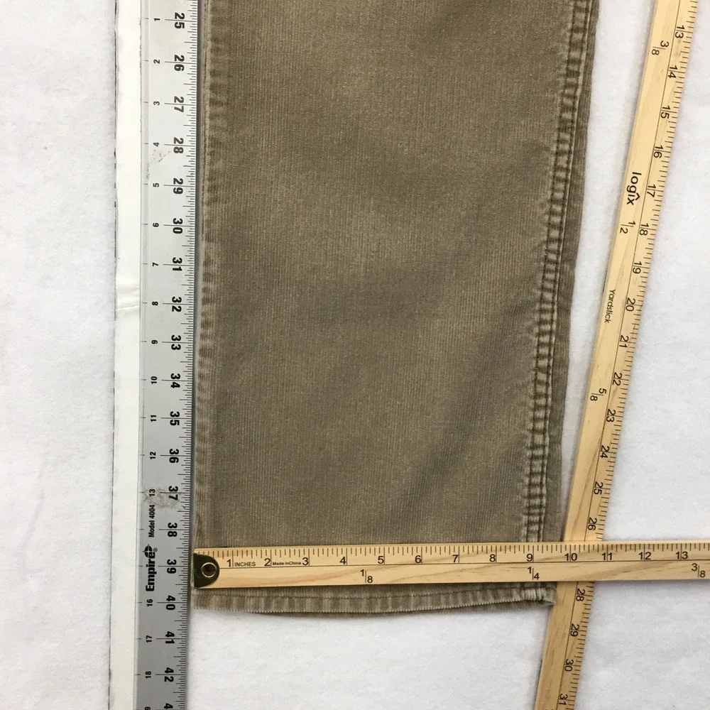 VINTAGE Gap Mens Y2K Boot Fit Corduroy Pants Khaki Brown 35x30 Fits 34 Waist